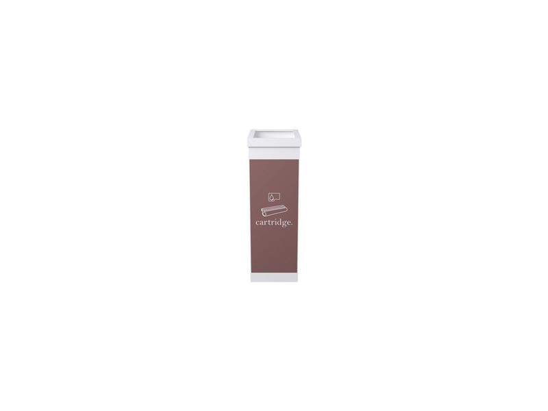 PAPERFLOW Collecteur pour tri sélectif, plastique, blanc