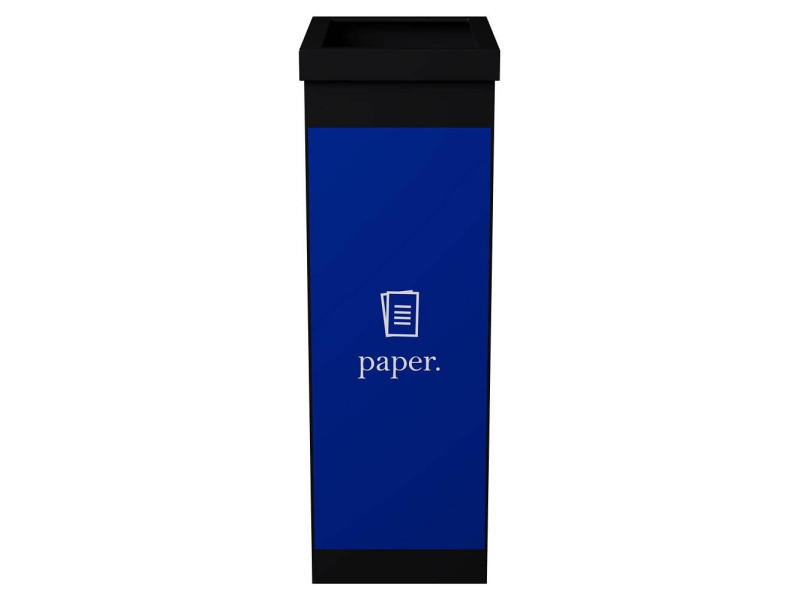 PAPERFLOW Collecteur pour tri sélectif, papier, noir