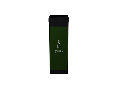 PAPERFLOW Collecteur pour tri sélectif, piles, noir