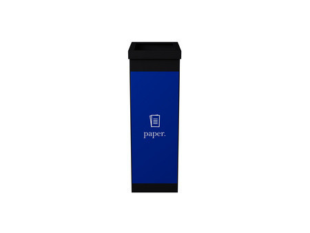 PAPERFLOW Collecteur pour tri sélectif, piles, noir