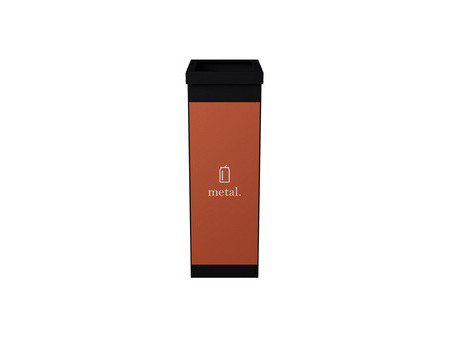 PAPERFLOW Collecteur pour tri sélectif, cartouches, noir