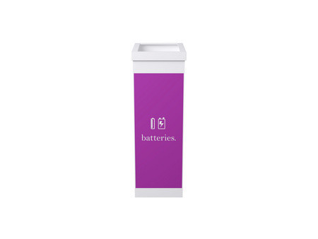 PAPERFLOW Collecteur pour tri sélectif, pour masques, blanc