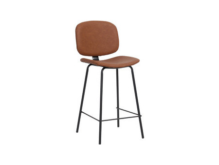 PAPERFLOW Chaise de bar VINTAGE, set de 2, noir
