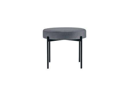 PAPERFLOW Banc GAIA, rond, habillage tissu, bleu