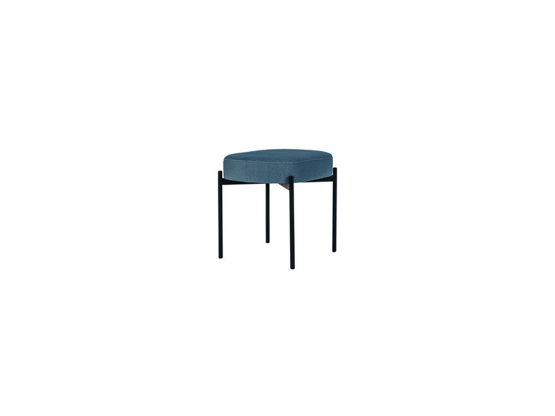 PAPERFLOW Banc oval GAIA, taille S, habillage tissu, ivoire