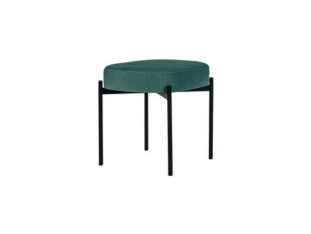 PAPERFLOW Banc oval GAIA, taille S, habillage tissu, gris