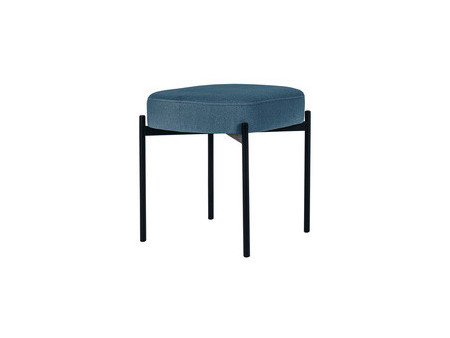 PAPERFLOW Banc oval GAIA, taille S, habillage tissu, brun