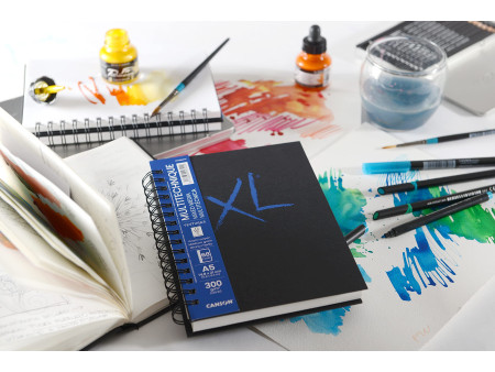 CANSON Carnet de dessin XL BOOK MIXED MEDIA Textured, A5