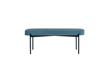 PAPERFLOW Banc oval GAIA, taille L, habillage tissu, rouille