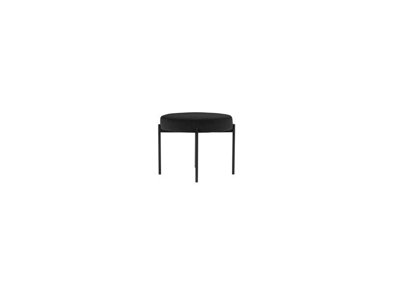 PAPERFLOW Banc GAIA, rond, habillage velours, rouge