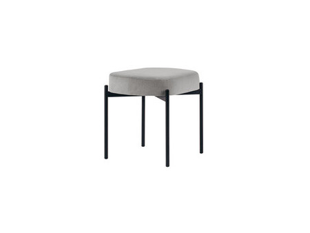 PAPERFLOW Banc oval GAIA, taille S, habillage velours, bleu