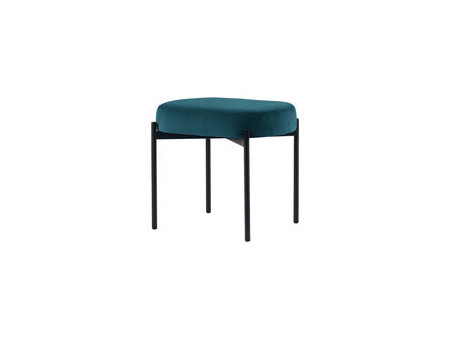 PAPERFLOW Banc oval GAIA, taille S, habillage velours