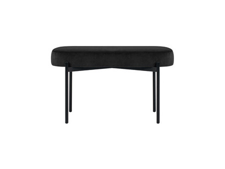 PAPERFLOW Banc oval GAIA, taille M, habillage velours
