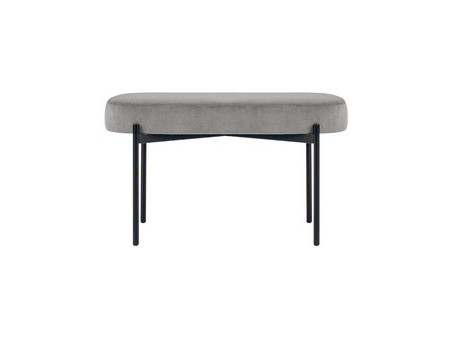 PAPERFLOW Banc oval GAIA, taille M, habillage velours
