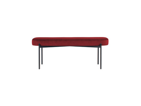 PAPERFLOW Banc oval GAIA, taille L, habillage velours, bleu