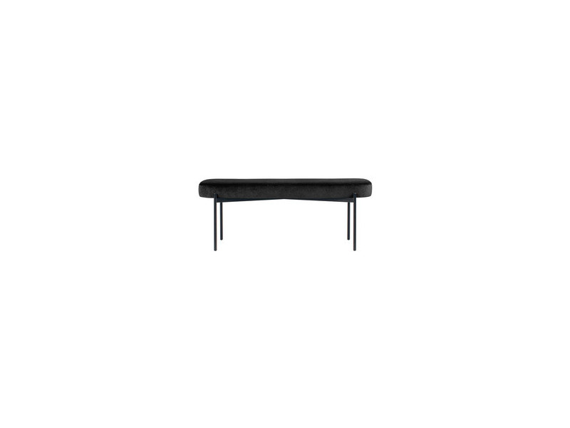 PAPERFLOW Banc oval GAIA, taille L, habillage velours