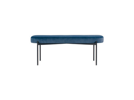 PAPERFLOW Banc oval GAIA, taille L, habillage velours