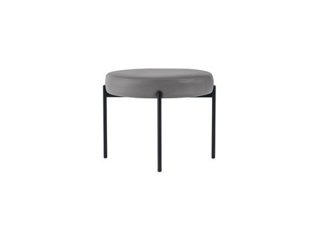 PAPERFLOW Banc GAIA, rond, habillage similicuir, orange