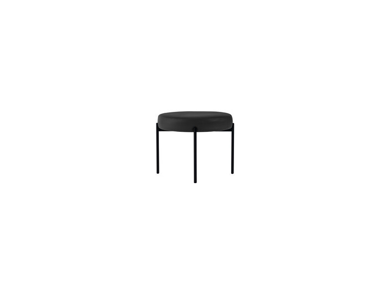 PAPERFLOW Banc GAIA, rond, habillage similicuir, lilas