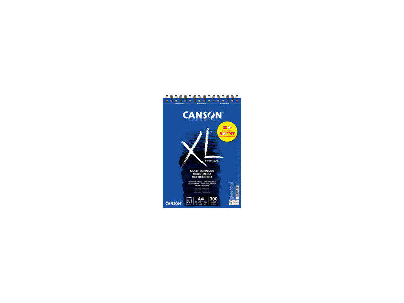 CANSON Bloc de dessin XL MIXED MEDIA Textured Promo, A5