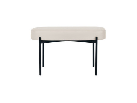PAPERFLOW Banc oval GAIA, taille M, habillage similicuir