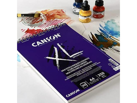 CANSON Bloc de dessin XL MIXED MEDIA Textured Promo, A3