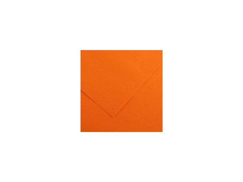 CANSON Papier Vivaldi, 500 x 650 mm, 240 g/m2, clémentine