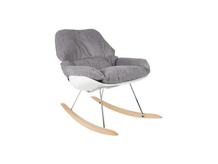 PAPERFLOW Fauteuil à bascule LAZY, blanc/gris
