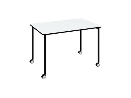 PAPERFLOW Table mobile FLEX OFFICE, rectangulaire, noir
