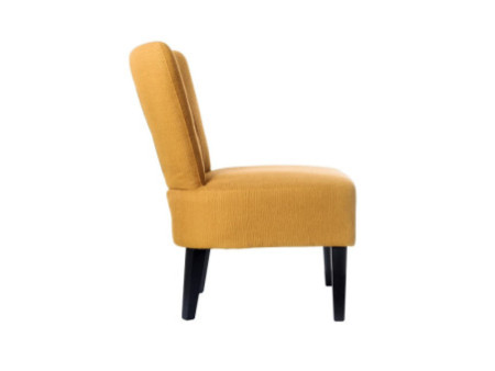 PAPERFLOW Fauteuil visiteur 'Brighton', safran / noir