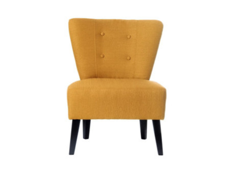 PAPERFLOW Fauteuil visiteur 'Brighton', safran / noir