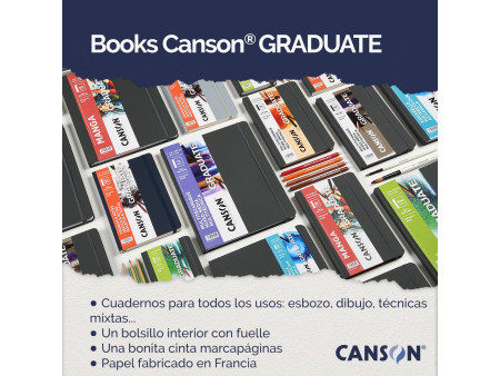 CANSON Carnet à croquis GRADUATE SKETCH & NOTES, gris clair