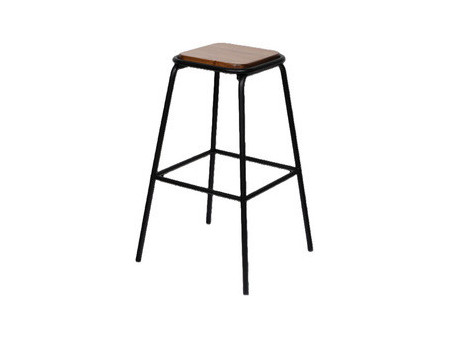 PAPERFLOW Chaise de bar OSLO, set de 2, structure noire