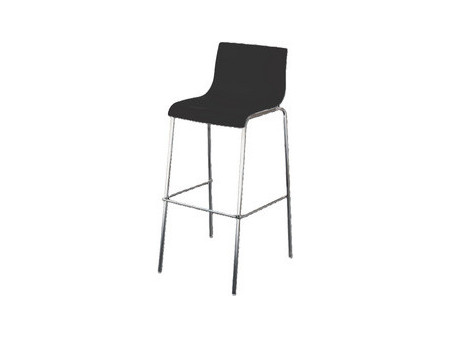 PAPERFLOW Chaise de bar HARPER, set de 2, noir