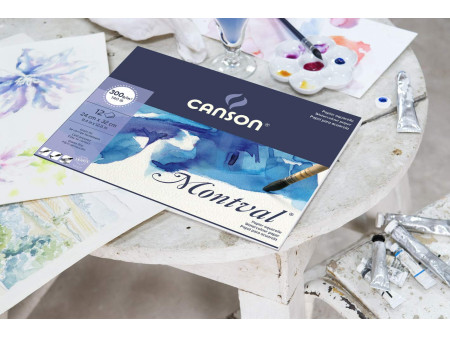 CANSON Album papier aquarelle 'Montval', 135 x 210 mm, 300 g