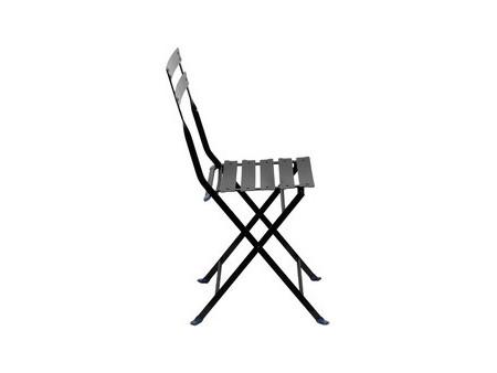 PAPERFLOW Chaise pliante d'extérieur EDEN, set de 2, noir