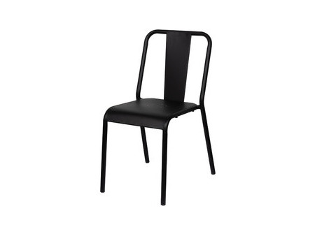 PAPERFLOW Chaise visiteur d'extérieur ARTY, set de 2, noir