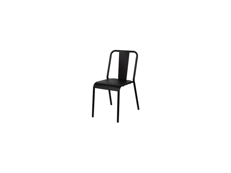 PAPERFLOW Chaise visiteur d'extérieur ARTY, set de 2, noir