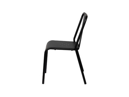PAPERFLOW Chaise visiteur d'extérieur ARTY, set de 2, blanc