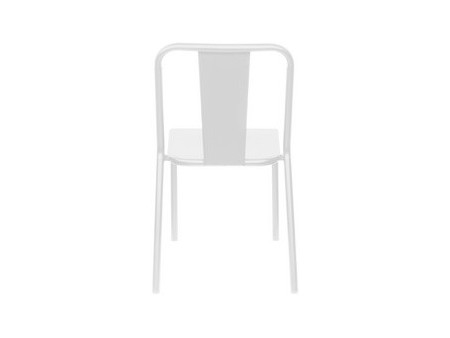 PAPERFLOW Chaise visiteur d'extérieur ARTY, set de 2, blanc