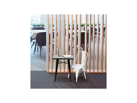 PAPERFLOW Chaise visiteur d'extérieur URBAN, set de 2, blanc