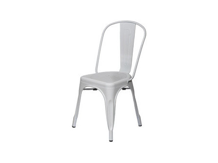 PAPERFLOW Chaise visiteur d'extérieur URBAN, set de 2, blanc