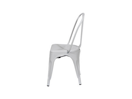 PAPERFLOW Chaise visiteur d'extérieur URBAN, set de 2, blanc