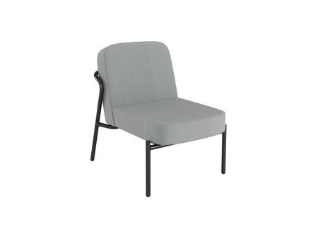 PAPERFLOW Fauteuil visiteur MEDSO RUND S, tissu, gris