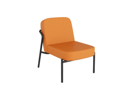 PAPERFLOW Fauteuil visiteur MEDSO RUND S, simili-cuir, gris