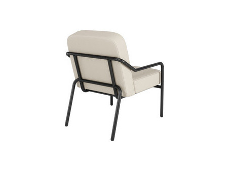 PAPERFLOW Fauteuil visiteur MEDSO RUND S, simili-cuir, rouge