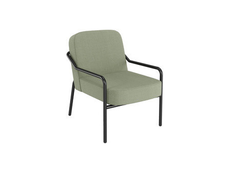 PAPERFLOW Fauteuil visiteur MEDSO RUND M, tissu, bleu