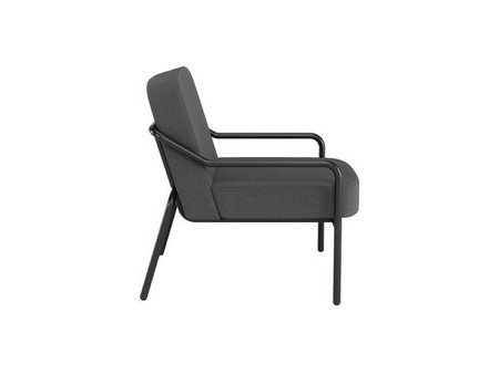 PAPERFLOW Fauteuil visiteur MEDSO RUND M, tissu, jaune