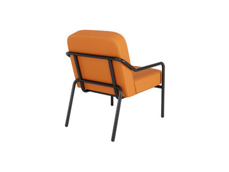 PAPERFLOW Fauteuil visiteur MEDSO RUND M, simili-cuir, gris