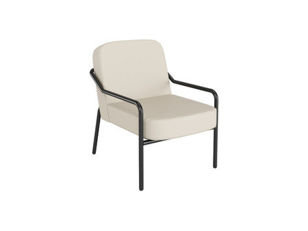 PAPERFLOW Fauteuil visiteur MEDSO RUND M, simili-cuir, crème
